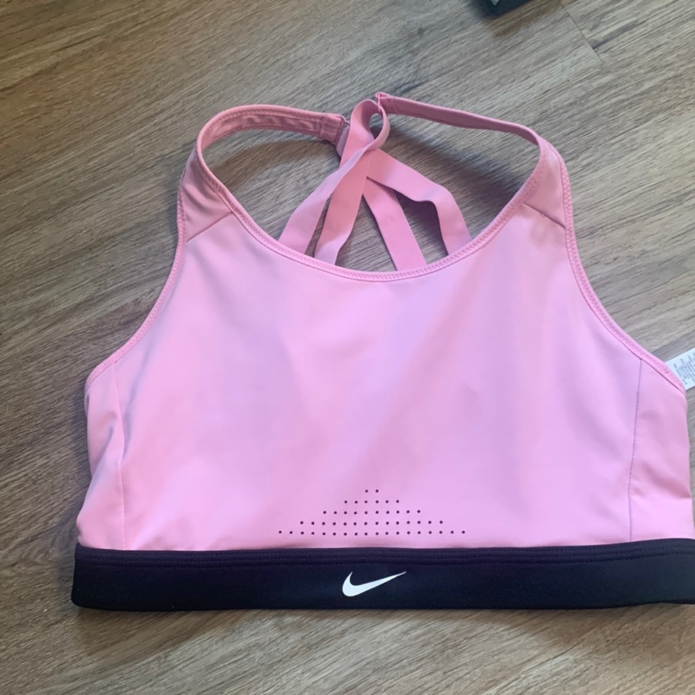 Nike pink sports bra
